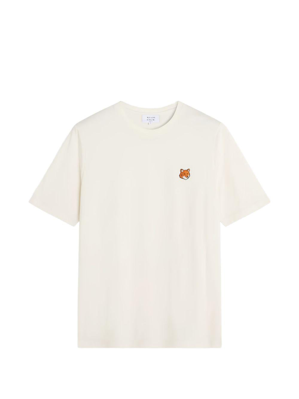 T-shirt con applicazione PM00107KJ7026 0063 NOBLE BEIGE MAISON KITSUNE 