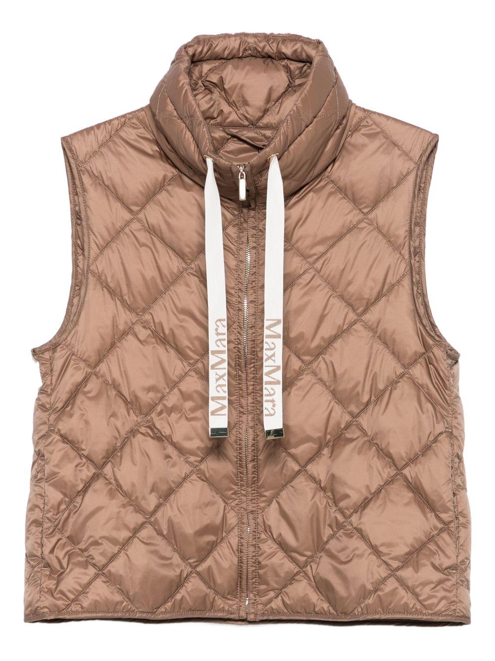 Gilet in tela di nylon antigoccia - Marrone TREGICMM10051 085 DESERT CAMEL MAX MARA THE CUBE 