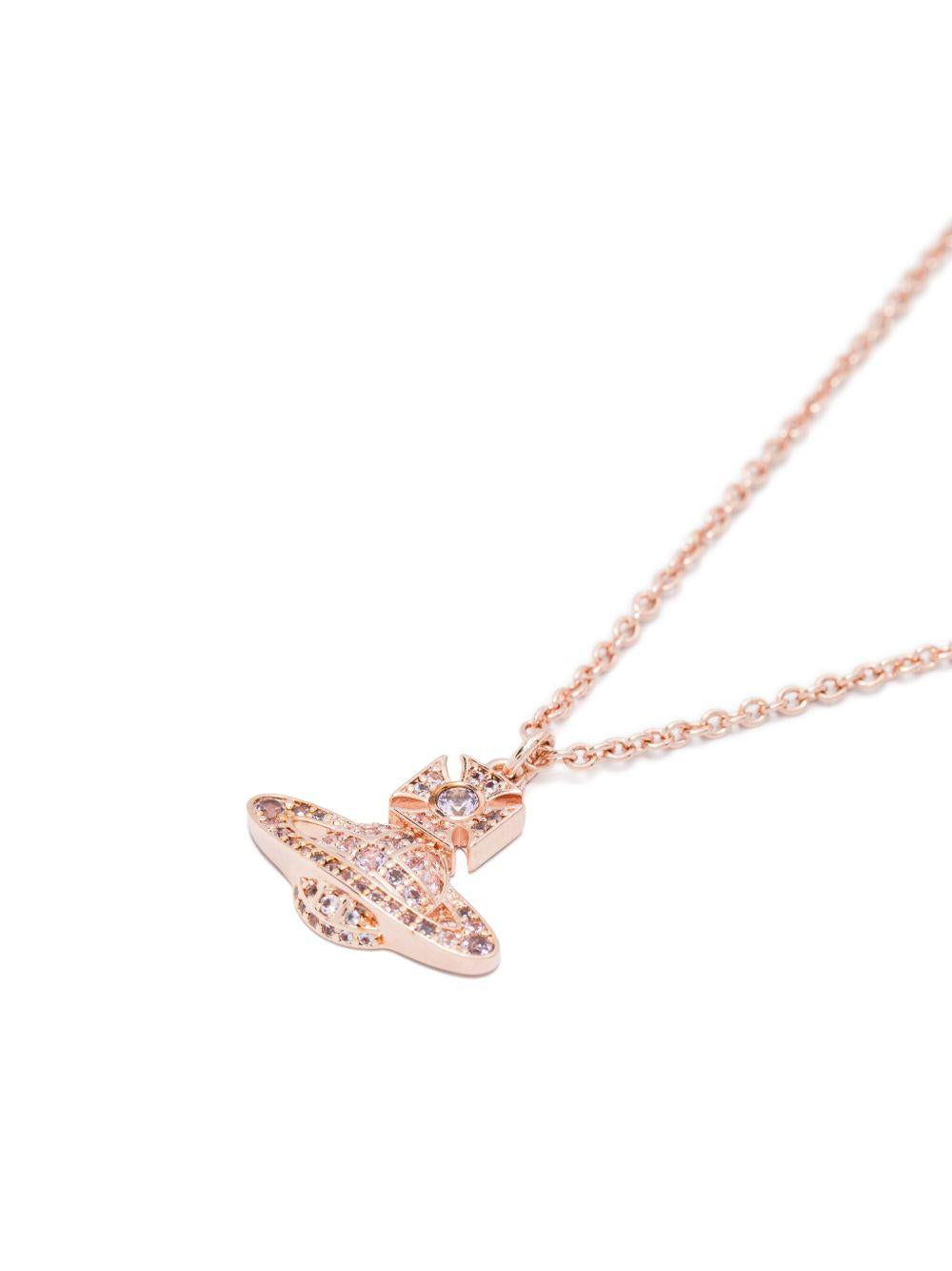 Carmela Necklace 630203BH02G111SM PINK GOLD PINK VIVIENNE WESTWOOD 