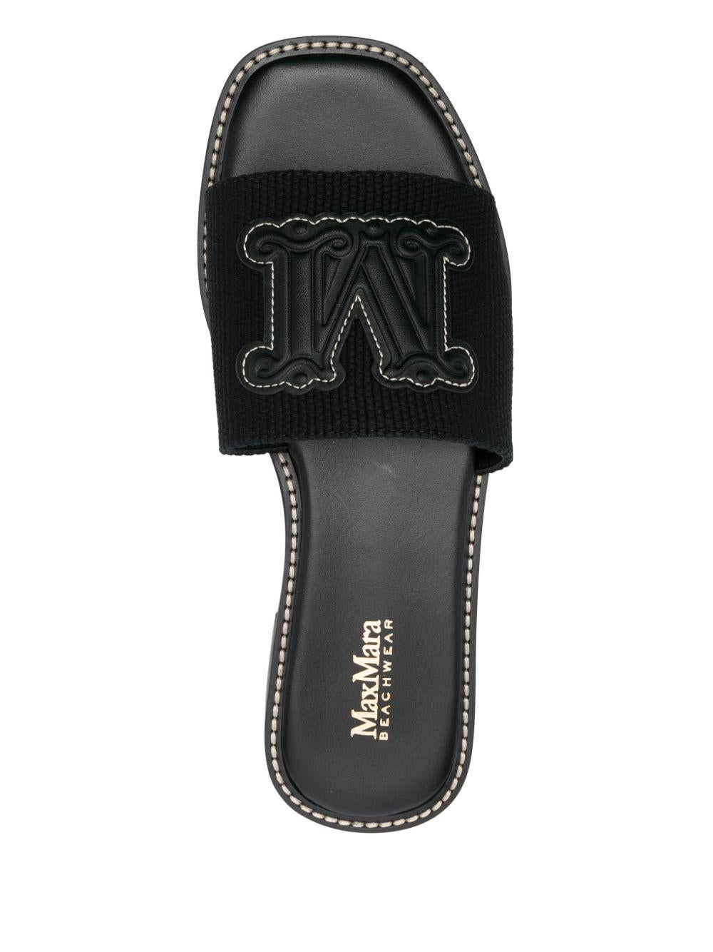 Sandali slides Geneve GENEMM02130 003 NERO MAX MARA 