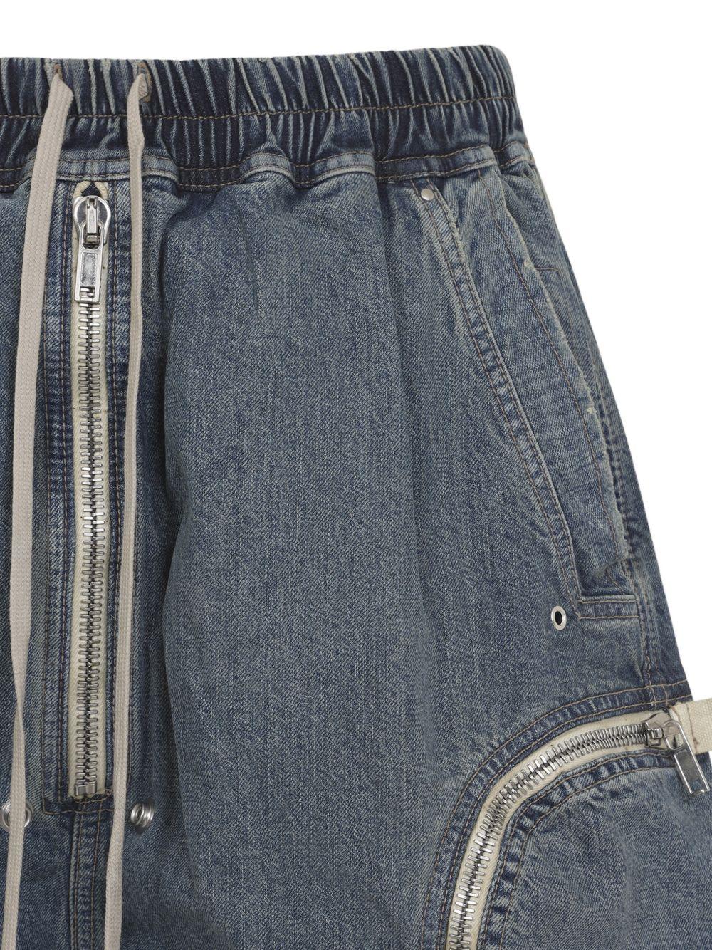 Bauhaus Shorts DU01F4389DWB 06 INDIGO RICK OWENS DRKSHDW 