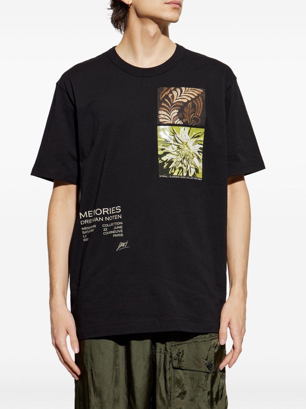 Show t-shirt 2510211091600 900 BLACK DRIES VAN NOTEN 