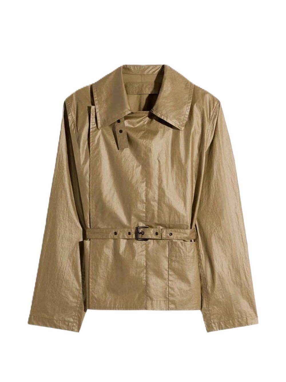 Light Wrap Jacket in Light Coated Cotton OW1200LF1381 GR643 KHAKI LEMAIRE 