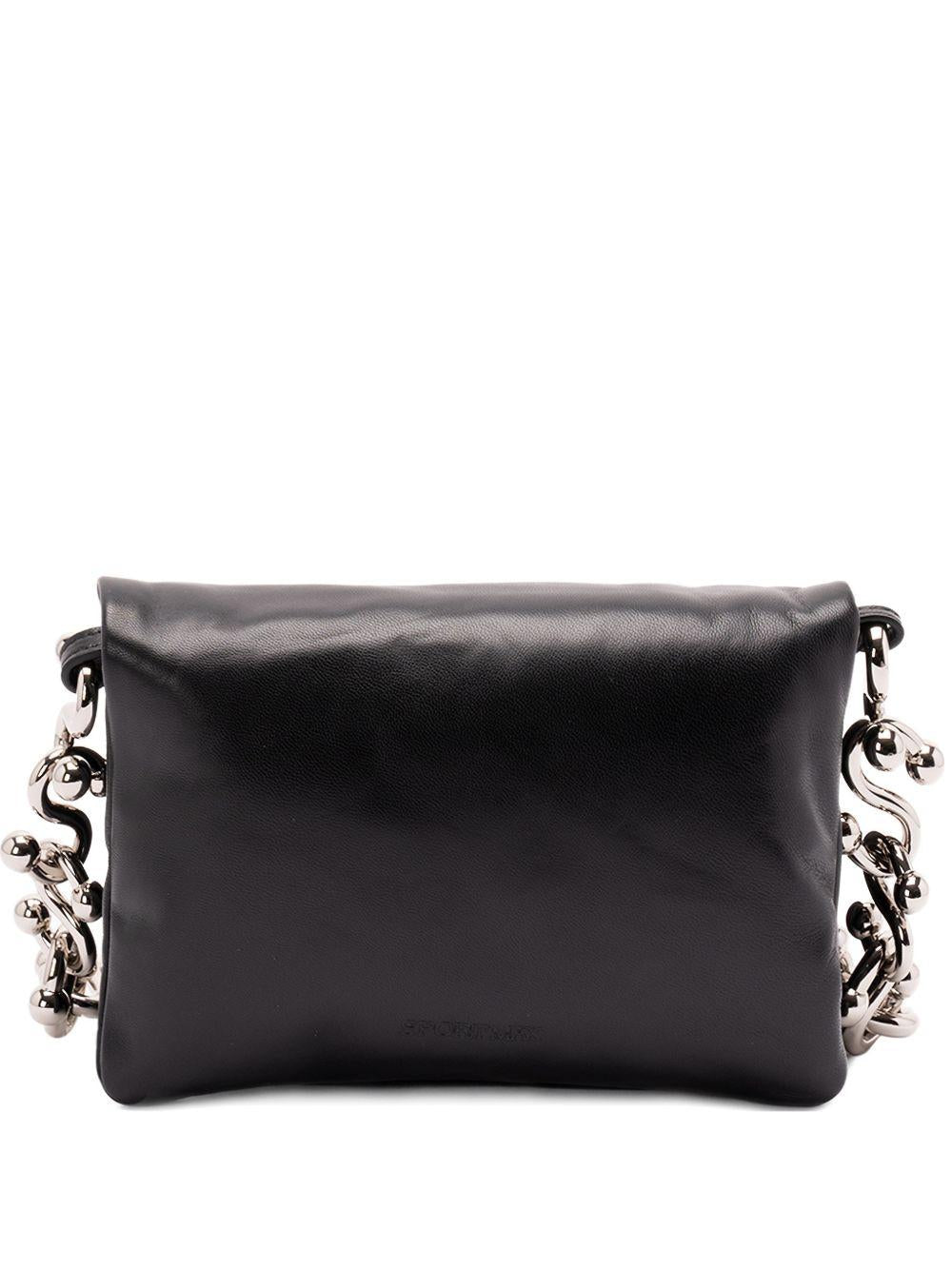 Borsa In Nappa Semilucida SPXSOFFYMINI 003 NERO SPORTMAX 