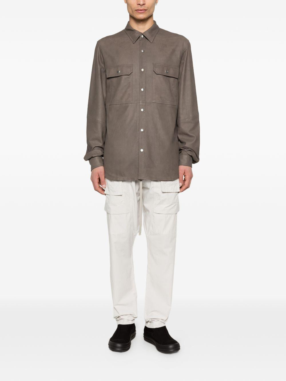 Giacca con tasche RU01F2729LBF 34 DUST RICK OWENS 