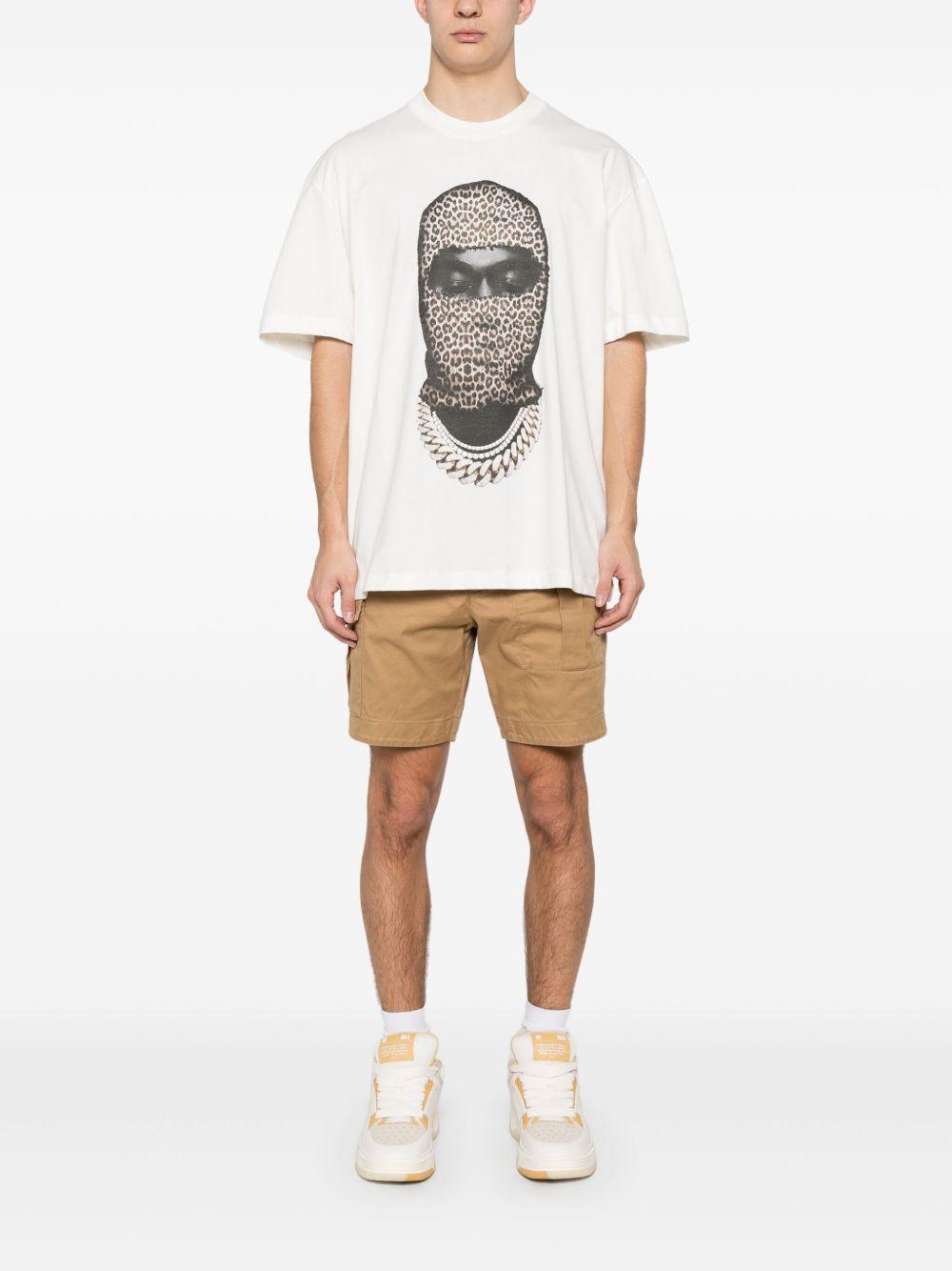 Leopard Mask T-shirt NUS25230 081 OFF WHITE IH NOM UH NIT 