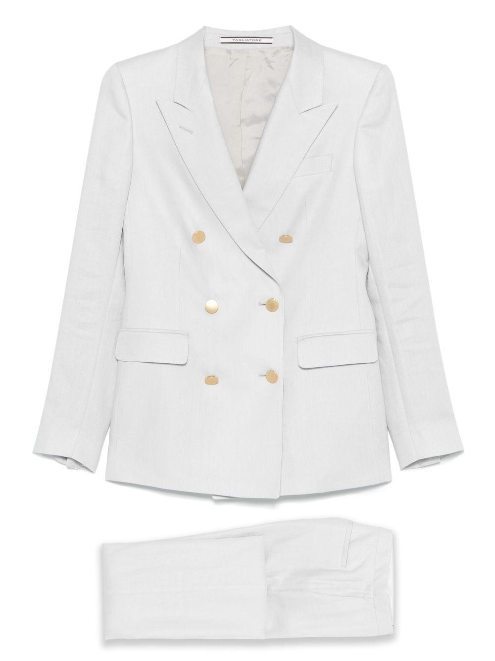 Abito doppiopetto in lino<BR/><BR/> T-PARIGI10BAD340021 EP913 TAGLIATORE 