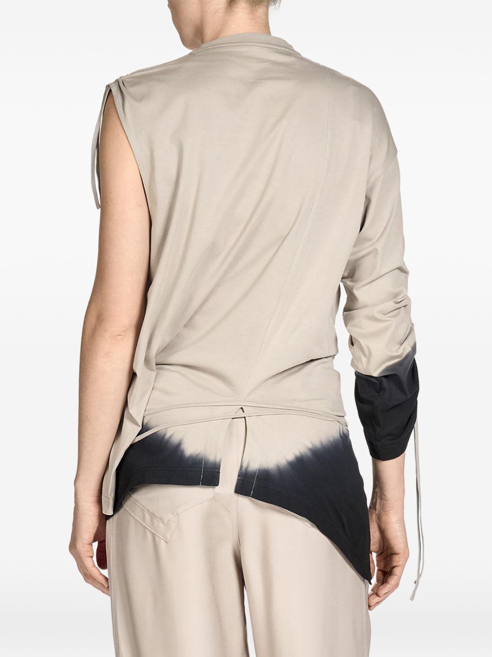 Dipped Regular Short Sleeve Tee<BR/> KQ9792 BROWN BLACK Y-3 