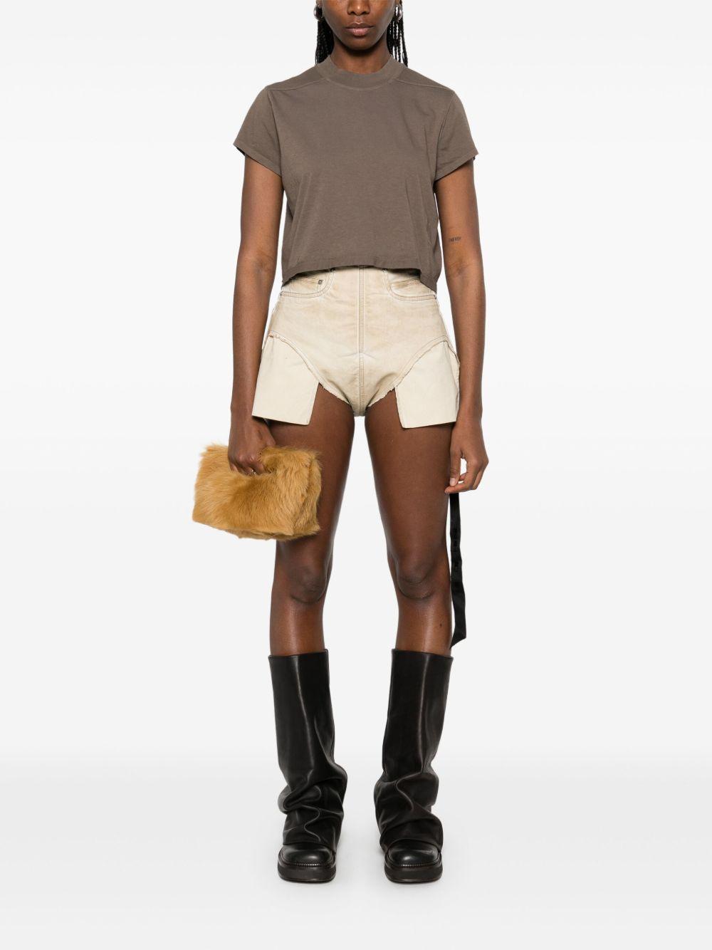 DRKSHDW SS25 Hollywood Cropped Small Level T DS01E3207RN 34 DUST RICK OWENS DRKSHDW 