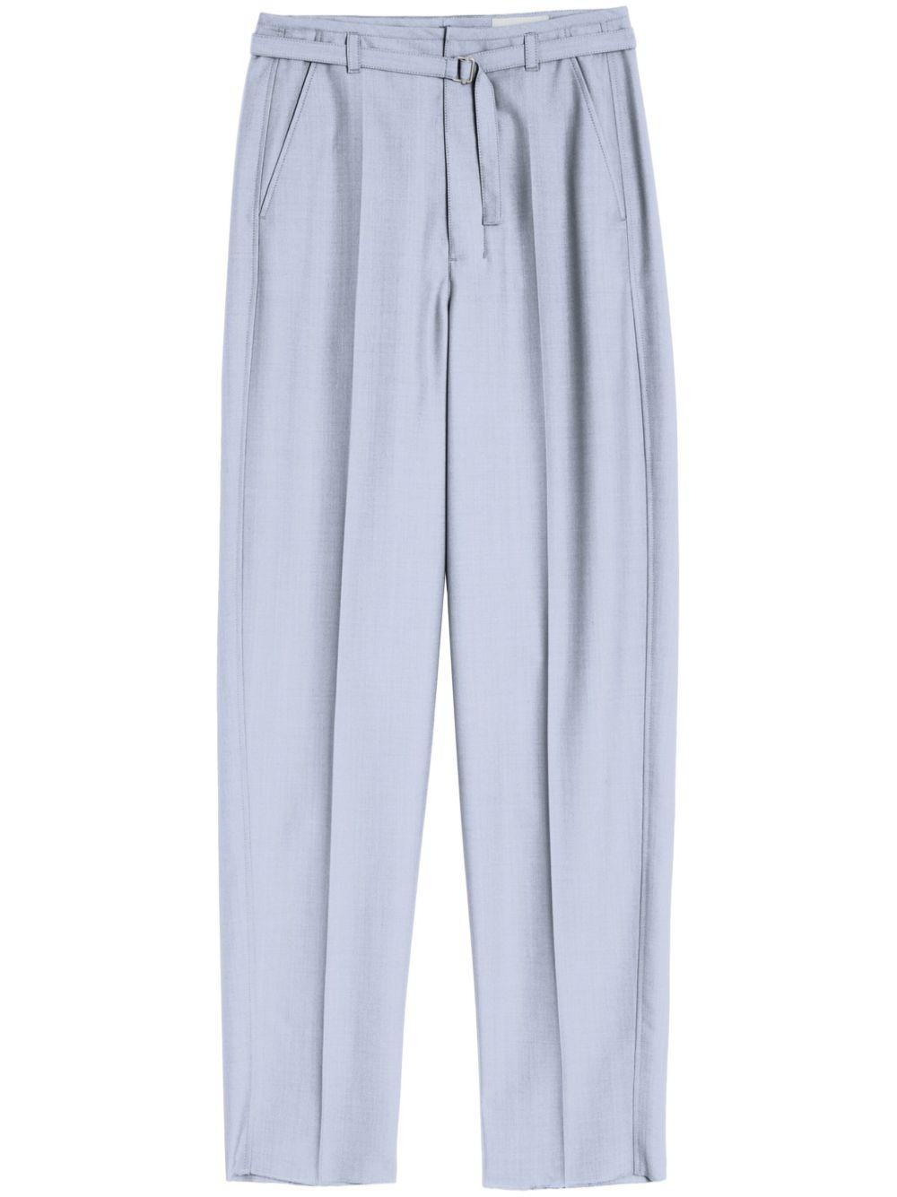 Pantaloni sartoriali con cintura PA1198LF414 BL720 BLUE GREY MELANGE LEMAIRE 