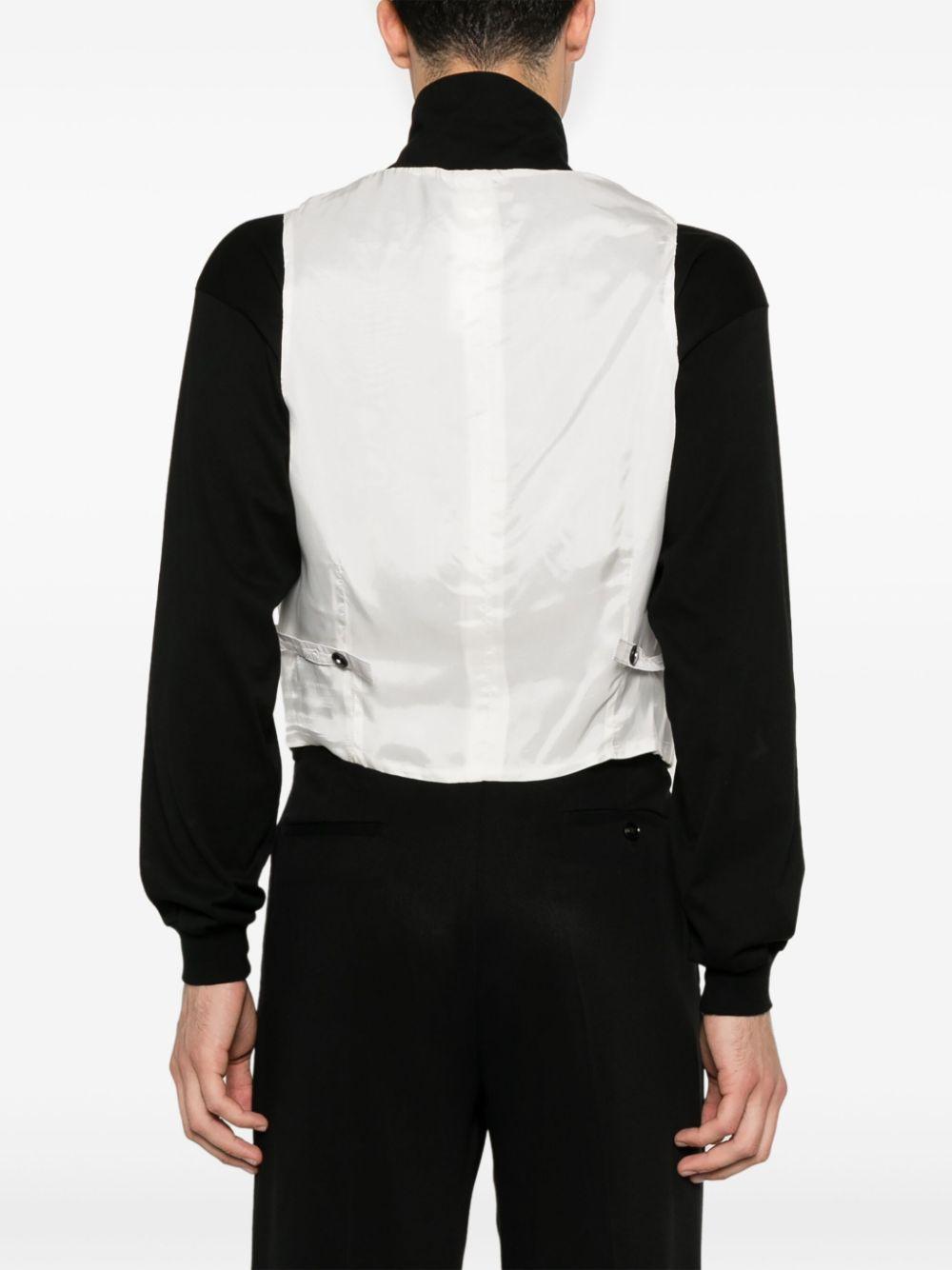 Gilet N°12 Intrecciato Paillettes Bianco SS25N12A INTRECCIATO PAILETTES BIANCO SAPIO 