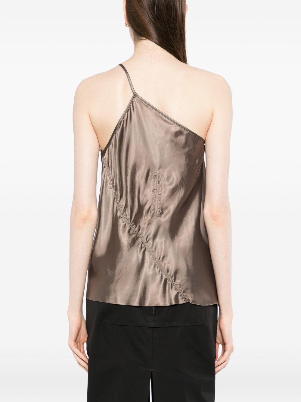 One Shoulder Slip T RP01F6117N 34 DUST RICK OWENS 