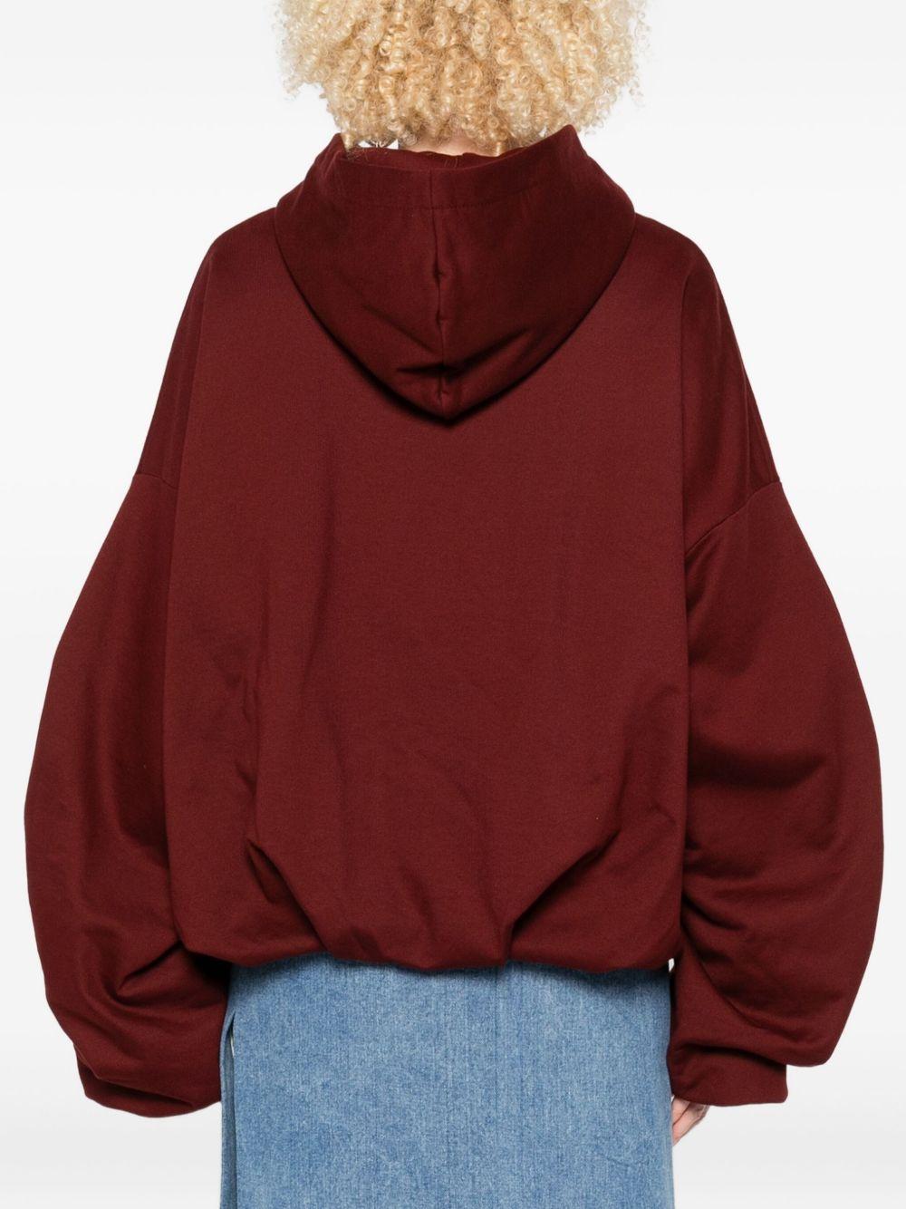 Draped Hoodie HANNETTBIS2611 374 RUBY DRIES VAN NOTEN 