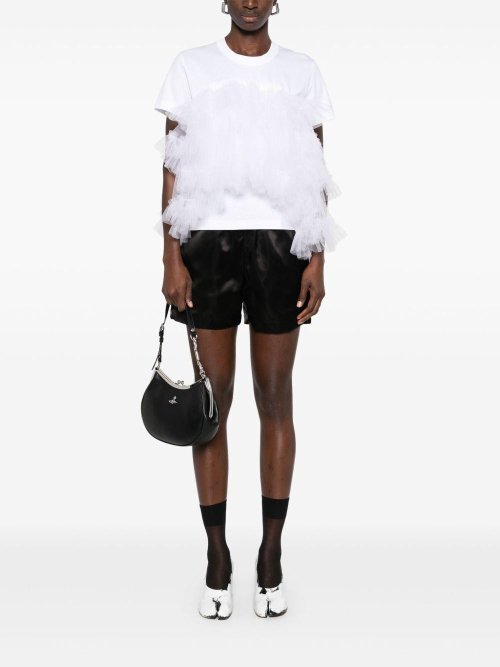 Shorts in acetato 3OP003S25 1 BLACK NOIR KEI NINOMIYA 