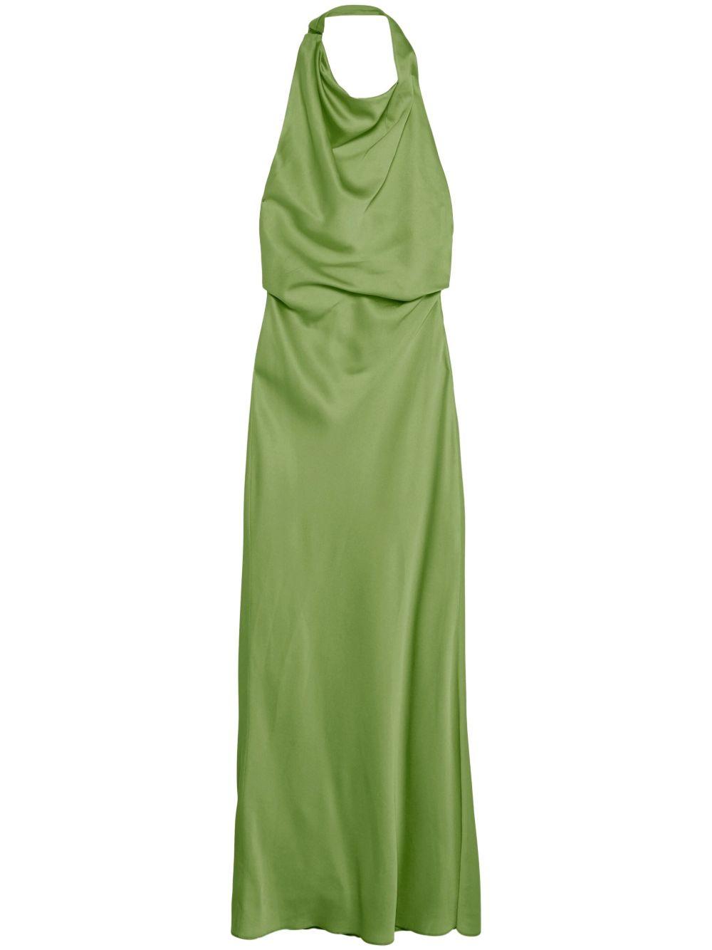 Reannon Satin Gown 2251235Q DEEP PERIDOT SIMKHAI 