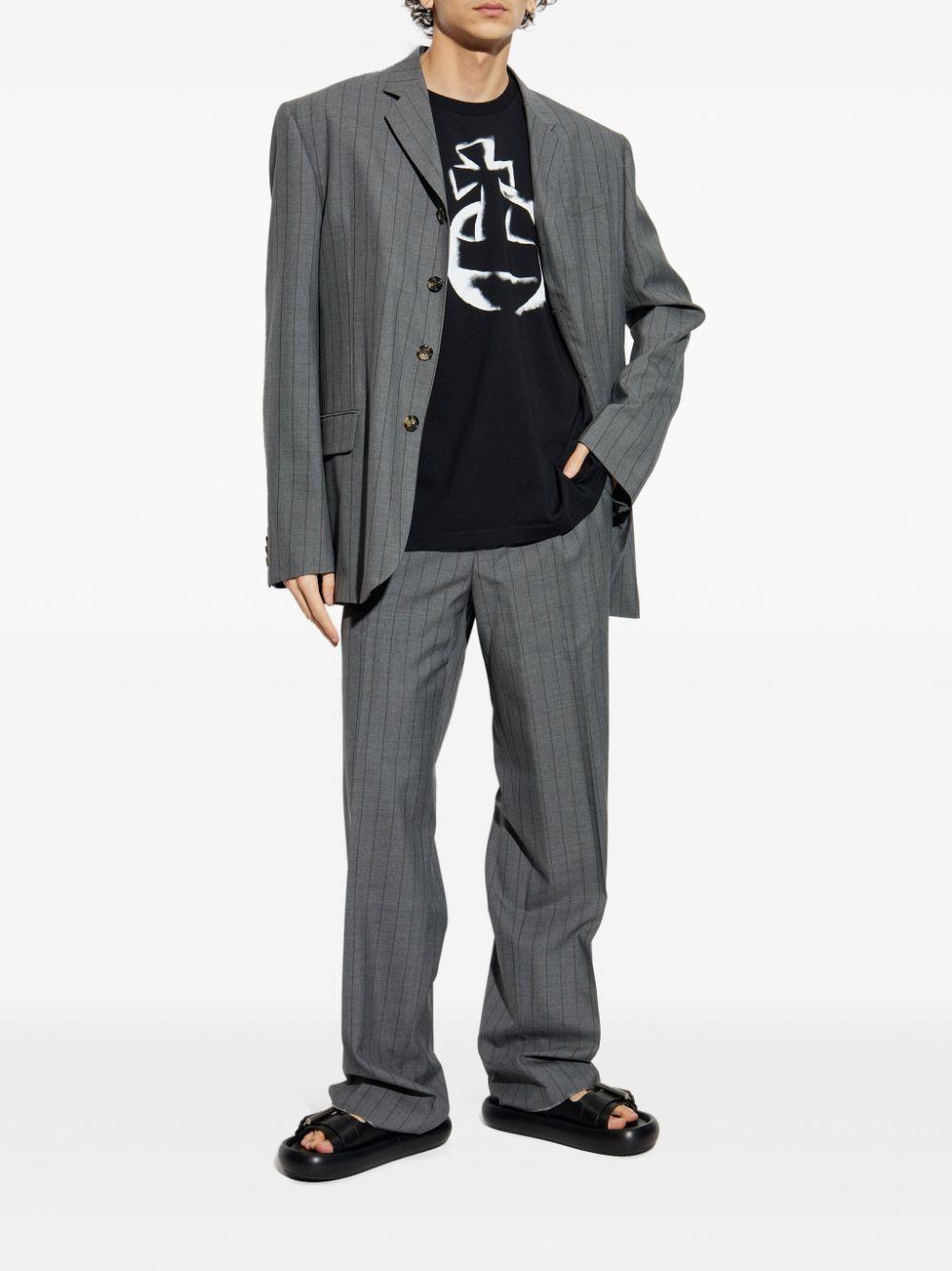 Orb-print T-shirt 3G010033J001M N401 BLACK VIVIENNE WESTWOOD 