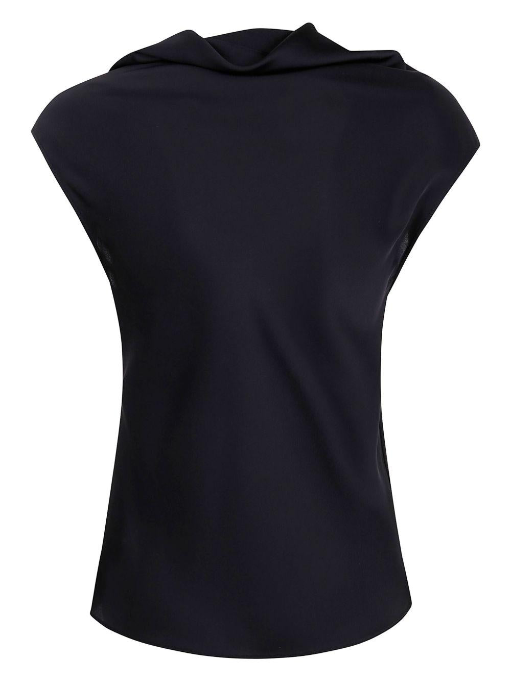 Blusa con collo a zip V08040719 0555 BLACK PHILOSOPHY DI LORENZO SERAFINI 