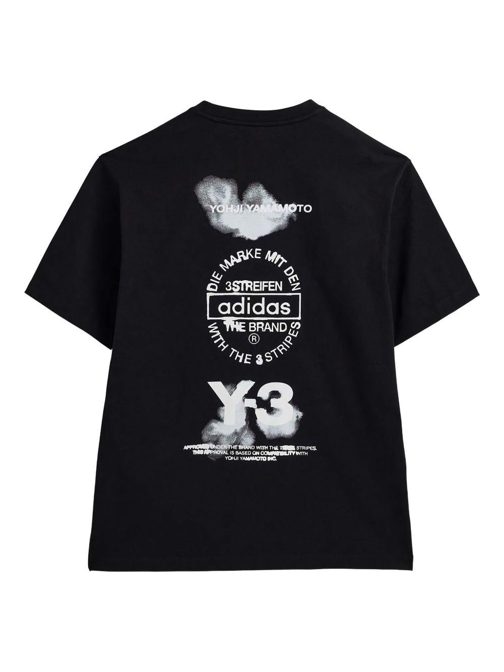 T-Shirt Grafica Y-3 a Maniche Corte JX4745 BLACK Y-3 