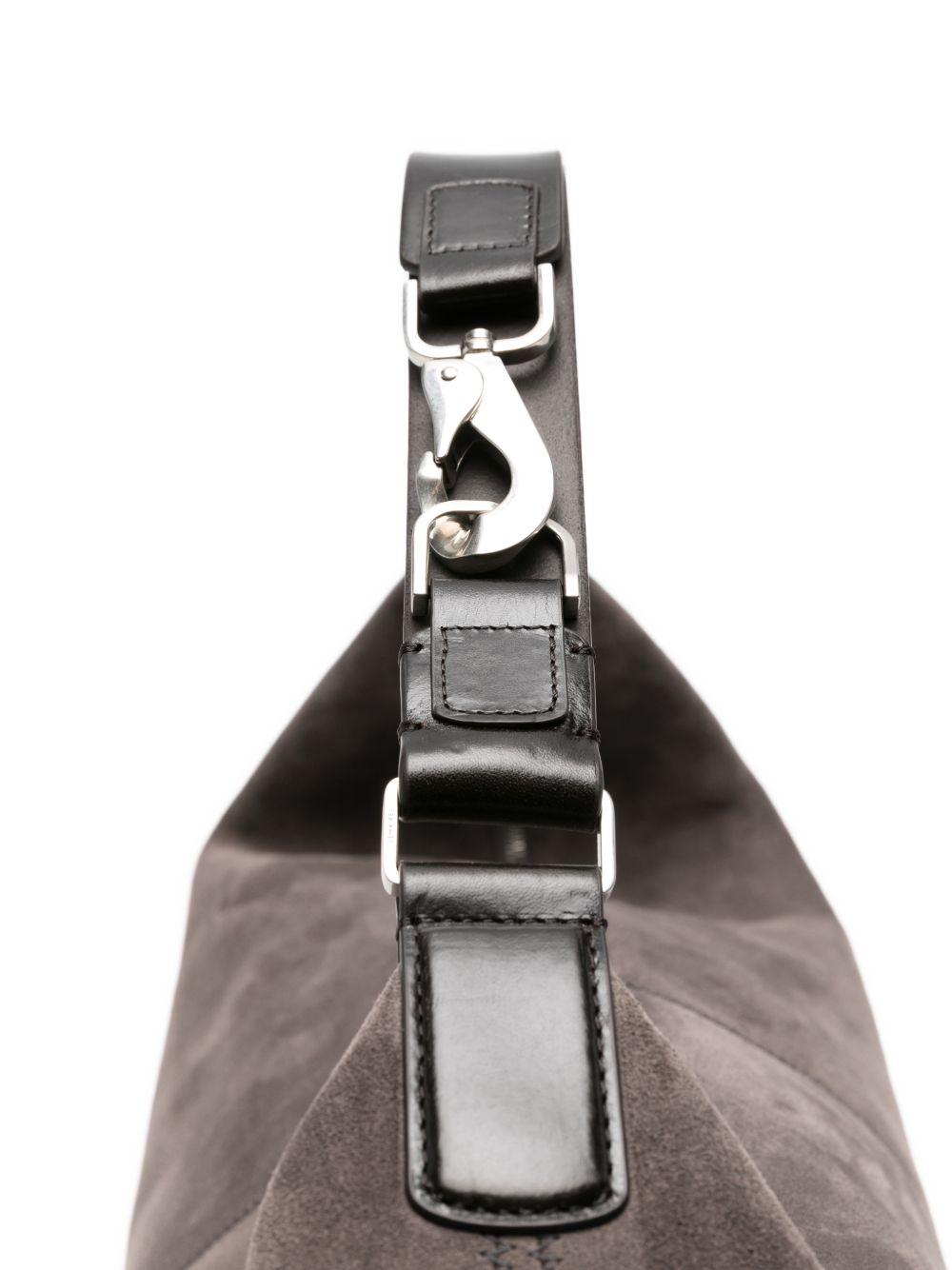 Large Quiver Clip Bag in Suede Leather BG0197LL0125 BR102 MINK LEMAIRE 