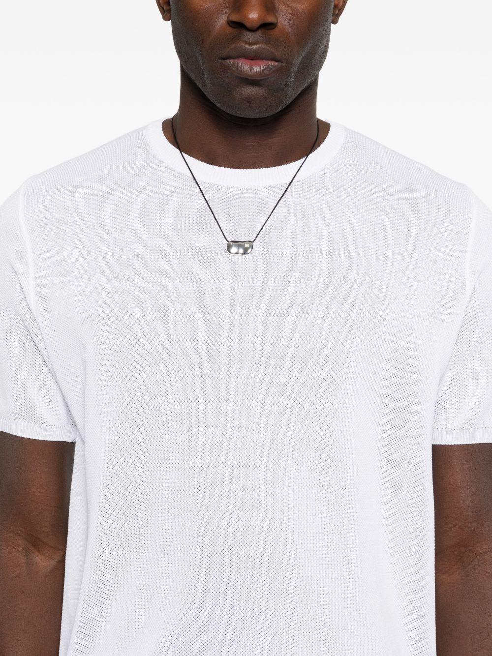 T-shirt girocollo in cotone 261MYA16121 01 NATURAL ROBERTO COLLINA 
