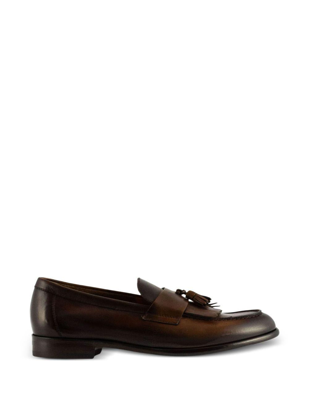 Mocassino con frangia e nappine DU3399STRAUY188MM04 MARRONE DOUCAL`S 