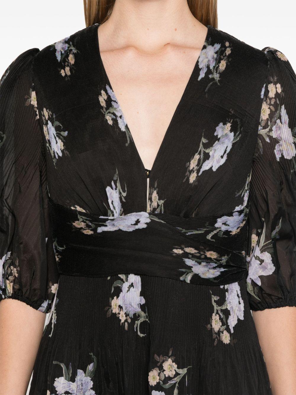  4889DF24R BLACK IRIS FLORAL ZIMMERMANN 