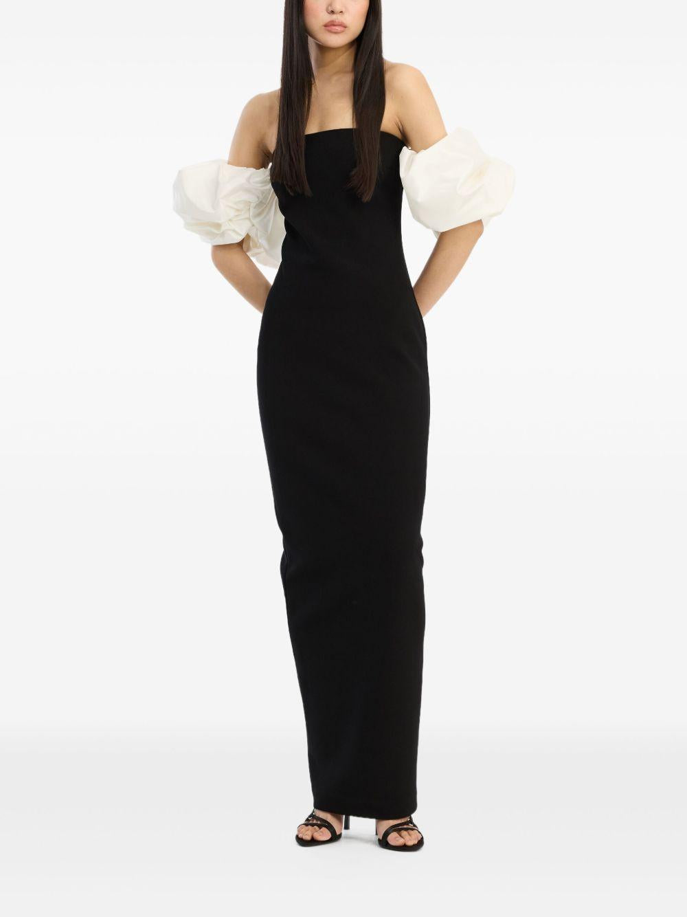 Maxi Puff Sleeve Dress Black 115249100 100 BLACK ROTATE 