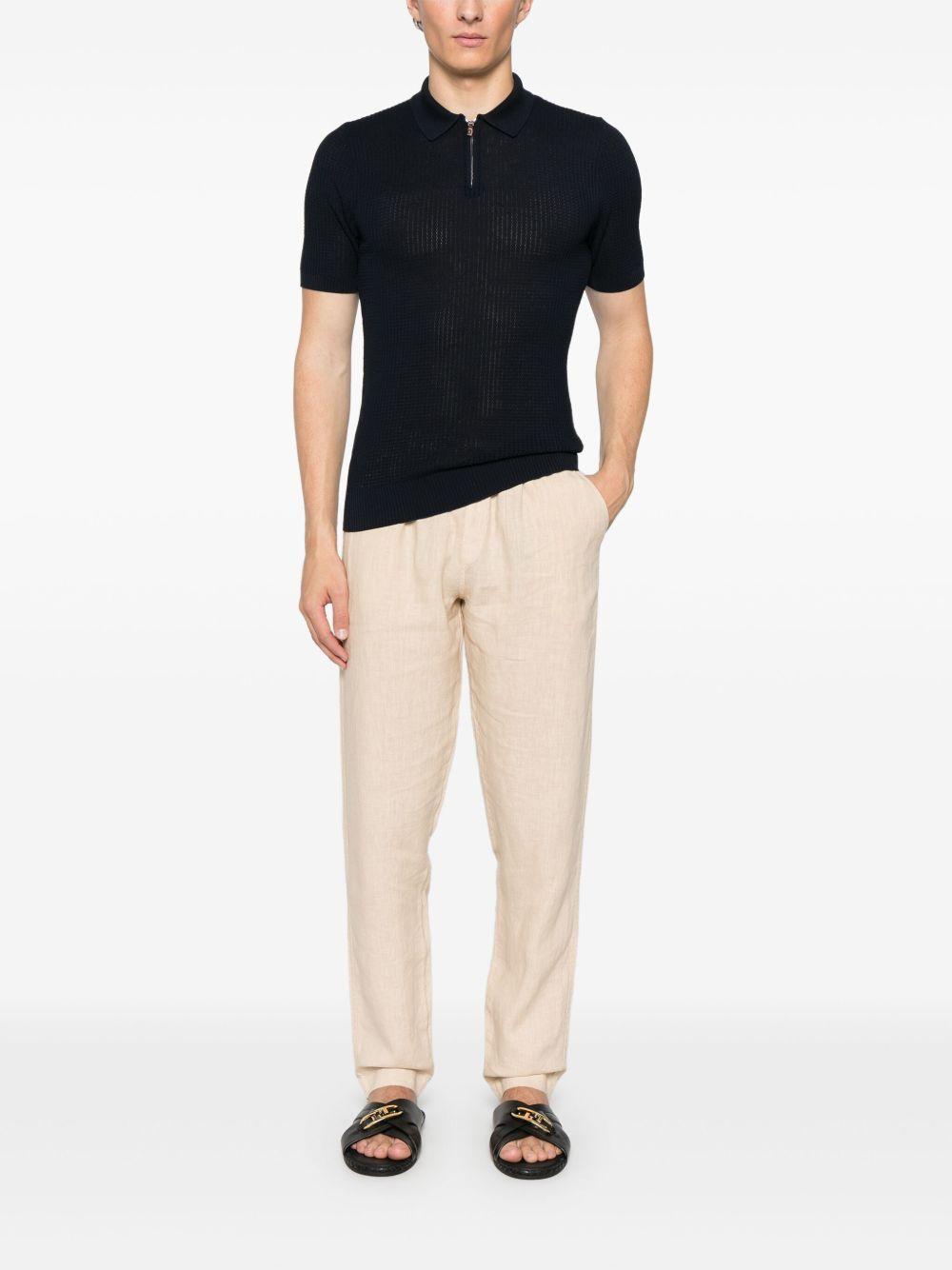 Polo a coste K76POLK16MAG0A001 11 BLUE ELEVENTY 