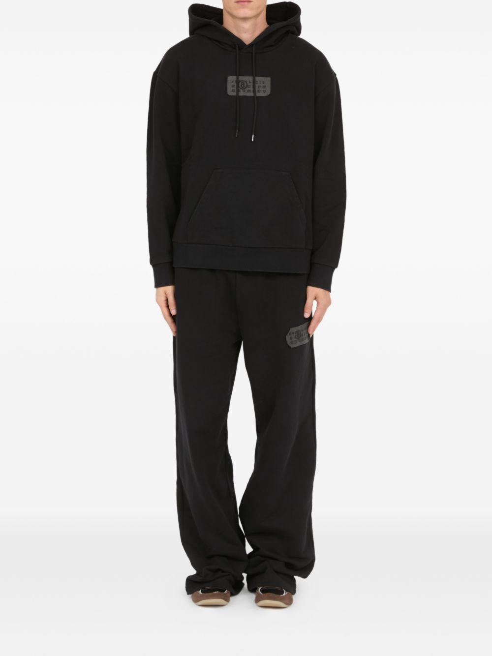 Felpa con cappuccio black SH2GU0034M25014 900 MM6 MAISON MARGIELA 