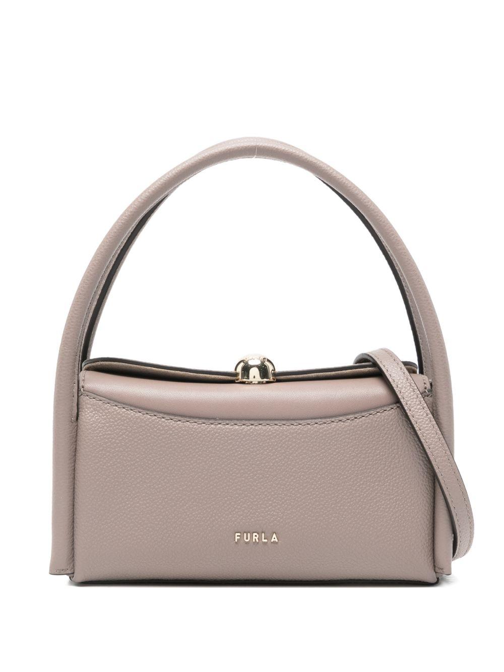 Nicole Mini Boston WE00893BX4296 2572S STUCCO GRAY FURLA 
