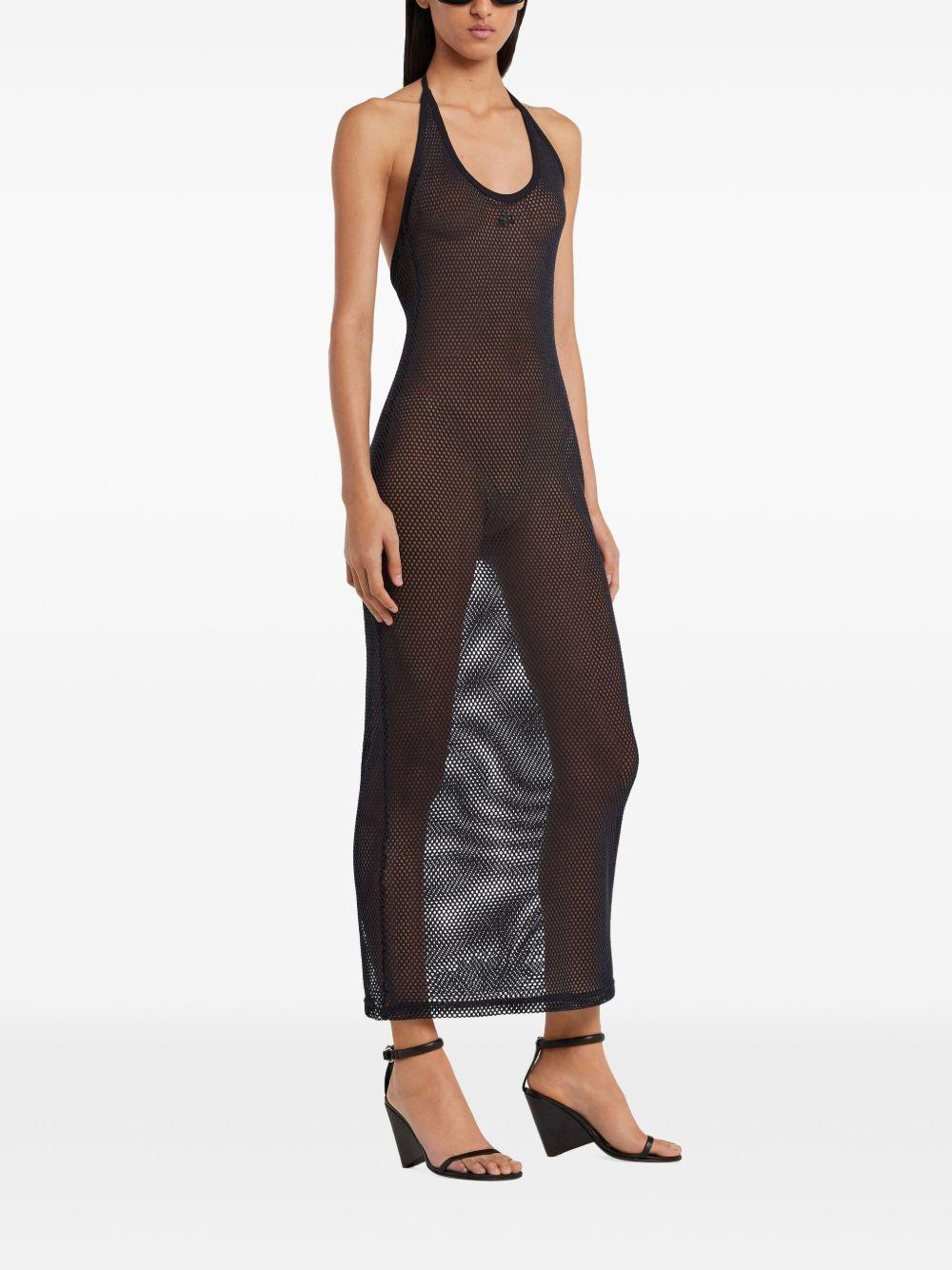 Holistic Mesh Long Dress 225JRO625JS0119 9999 BLACK COURREGES 