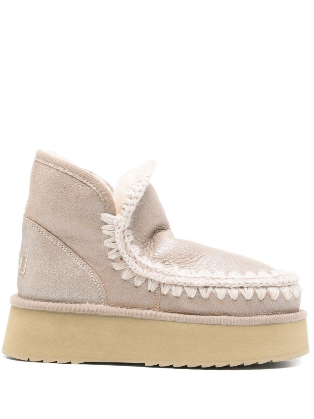 Mini Eskimo Platform Boot Special Leather FW681000B STME MOU 