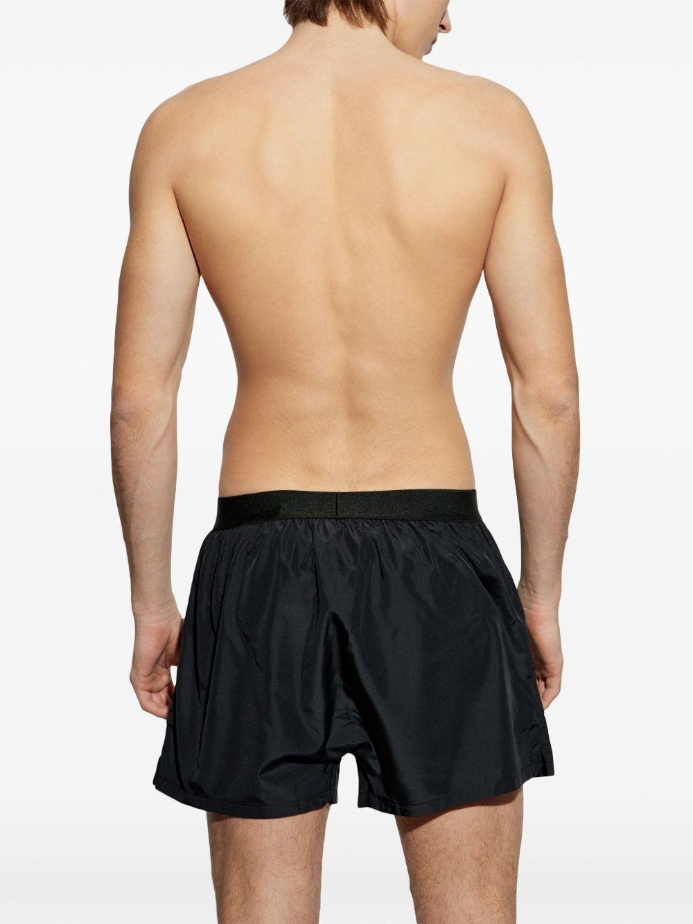 Logo Midi Swim Boxer D7B646040 004 BLACK FLUO DSQUARED2 