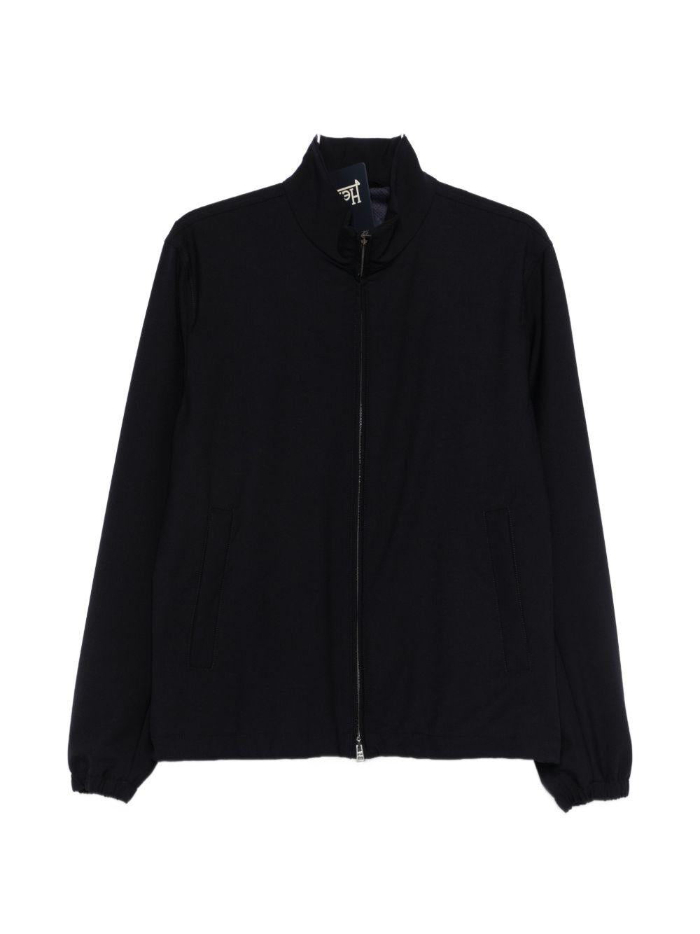 GIACCA CON ZIP IN LIGHT STRETCH WOOLY GI000660U12808Z 9200 BLUE NAVY HERNO 