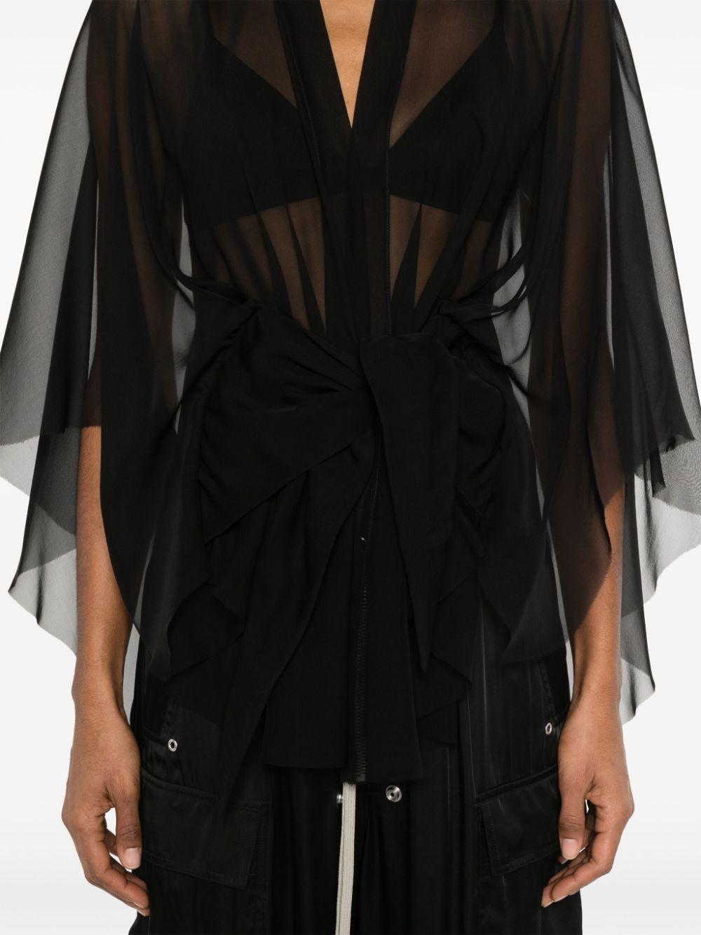 Half moon jacket RP01E7731S 09 BLACK RICK OWENS 