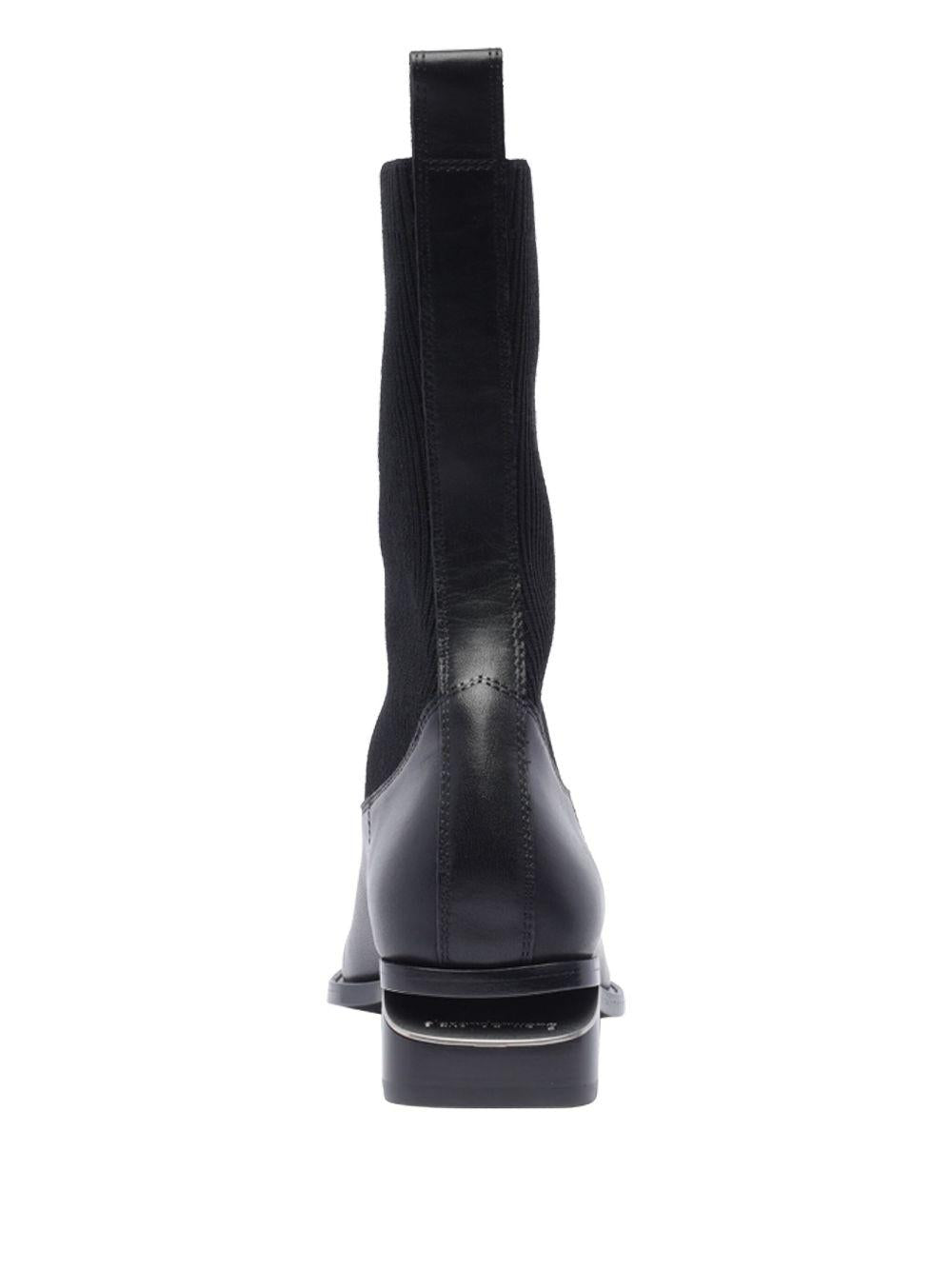 Kane Leather Boots 30125B044 001 BLACK ALEXANDER WANG 