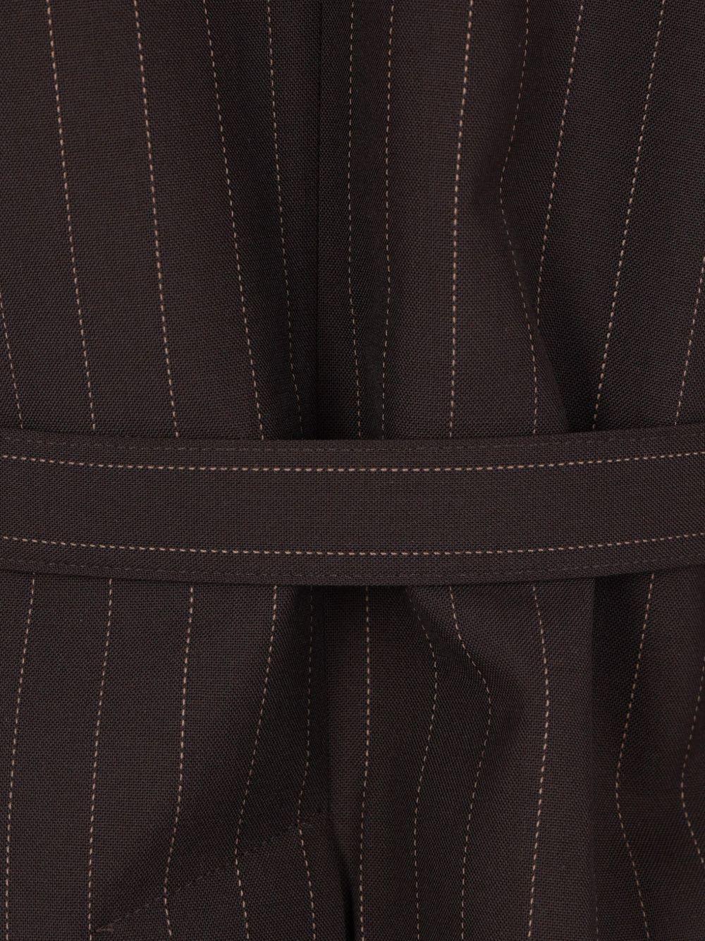 Chalk Stripe Blazer 2608355 612 BROWN KHAKI SACAI 