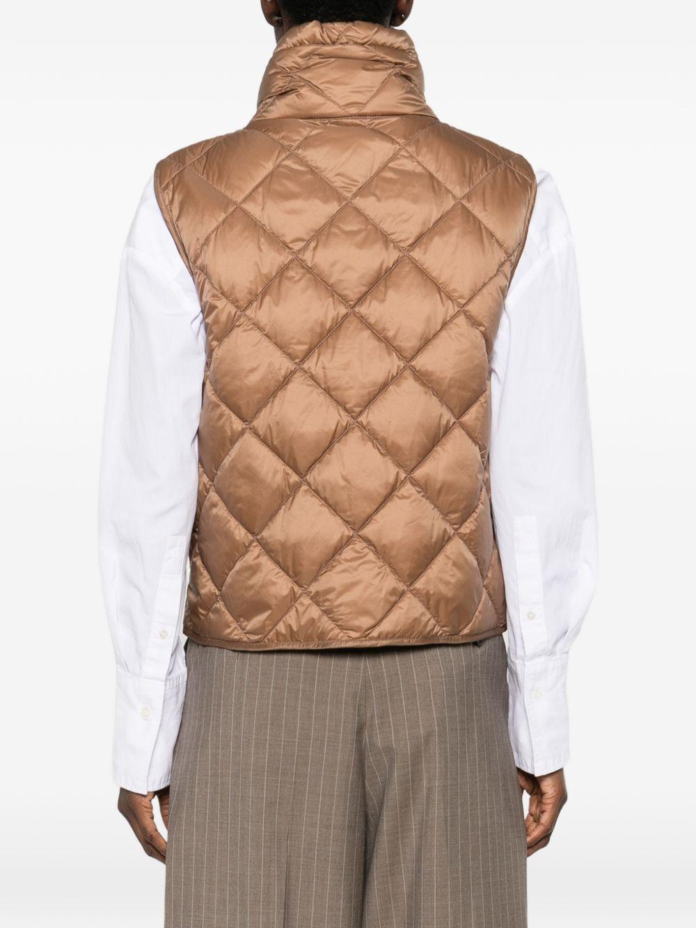 Gilet imbottito smanicato TREGIC 051 CARAMEL MAX MARA THE CUBE 