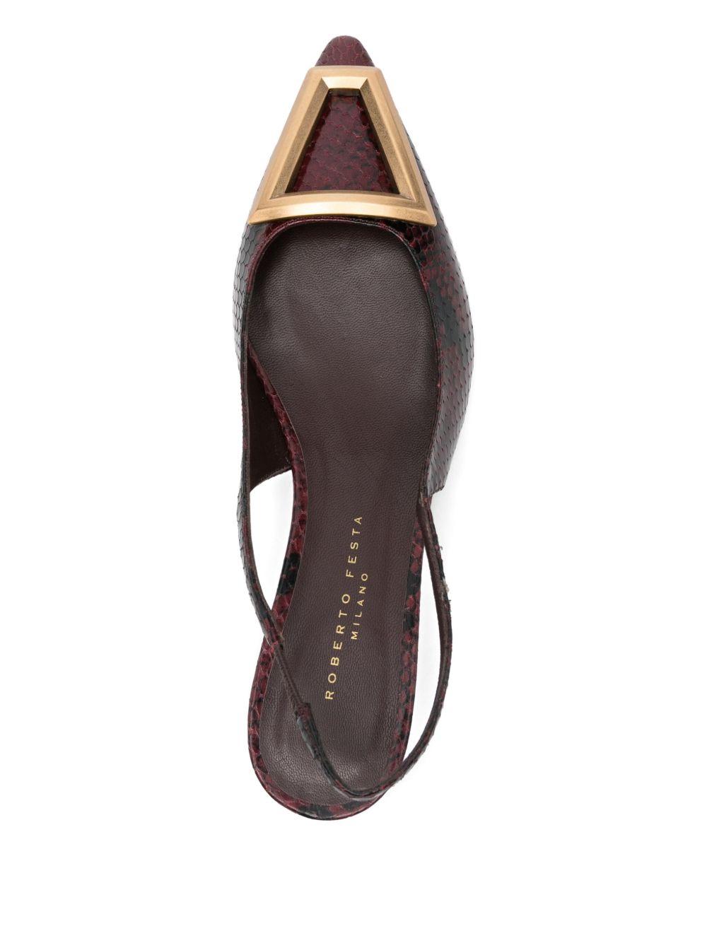Dorien Slingback in Pitone Stampato DORIEN PITONE TANNICO ROBERTO FESTA 