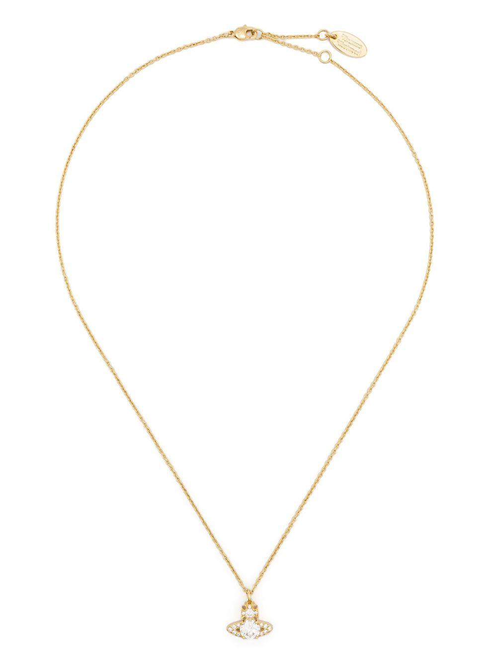 Ismene Pendant Necklace 630203D702R102SM GOLD WHITE VIVIENNE WESTWOOD 