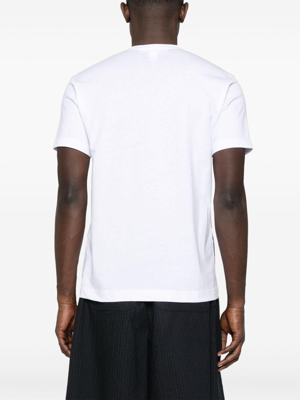 Men's Tartan Print T-Shirt - White FOT008S25 1 WHITE CHECK COMME DES GARCONS SHIRT 