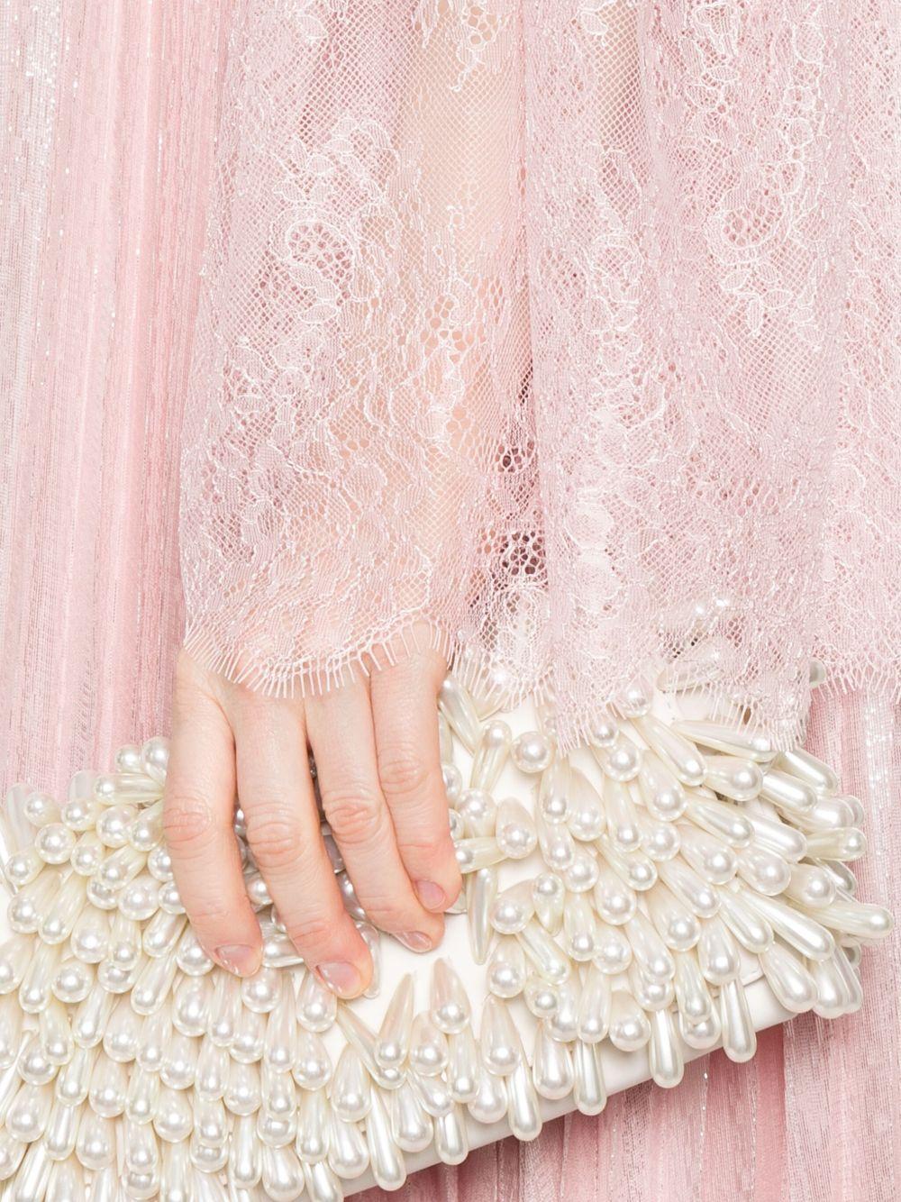 Abito Maxi Metallizzato SS25160XP PINK SELF-PORTRAIT 