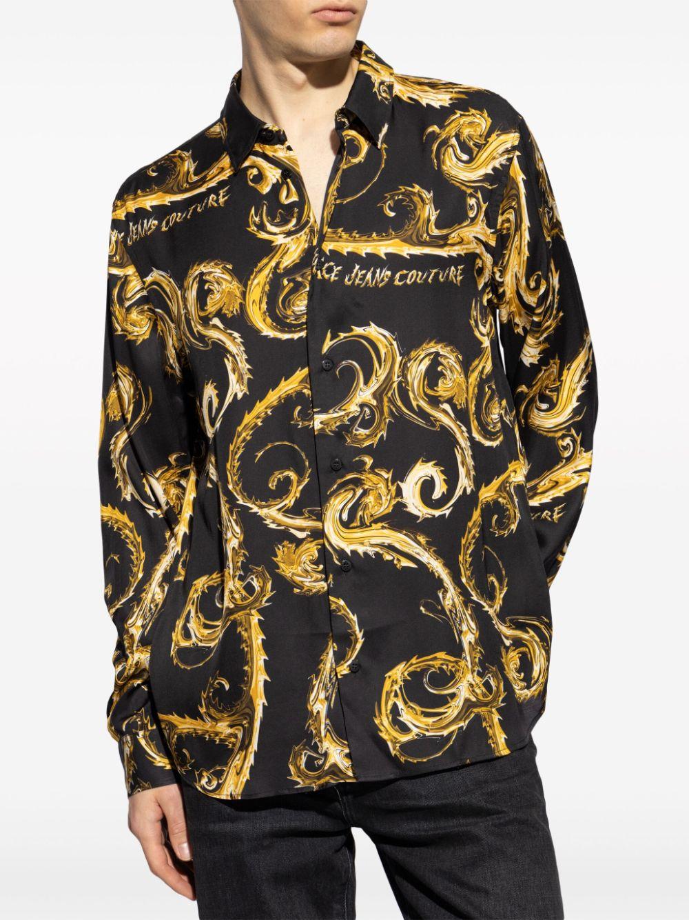  77GAL2R0NS508 G89 BLACK GOLD VERSACE JEANS COUTURE 