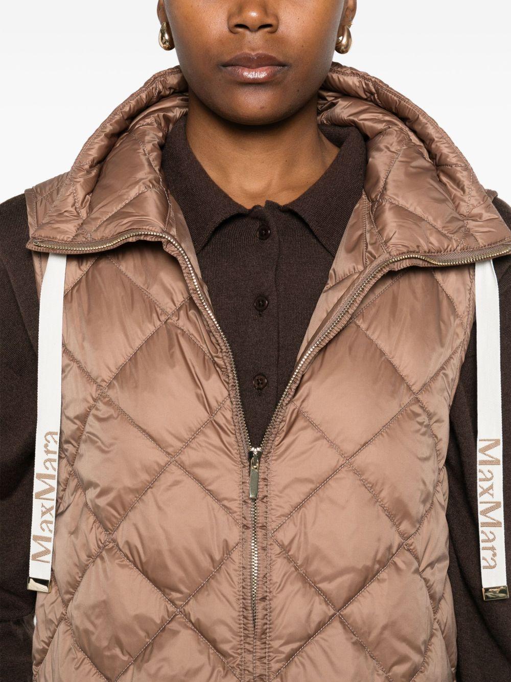 Gilet in tela di nylon antigoccia - Marrone TREGICMM10051 085 DESERT CAMEL MAX MARA THE CUBE 