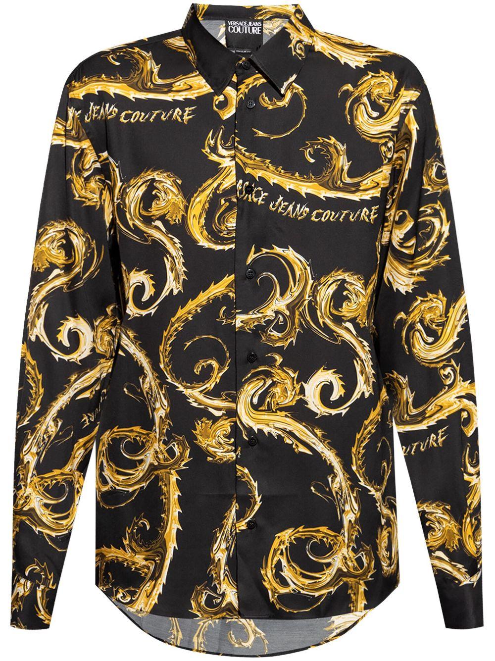  77GAL2R0NS508 G89 BLACK GOLD VERSACE JEANS COUTURE 