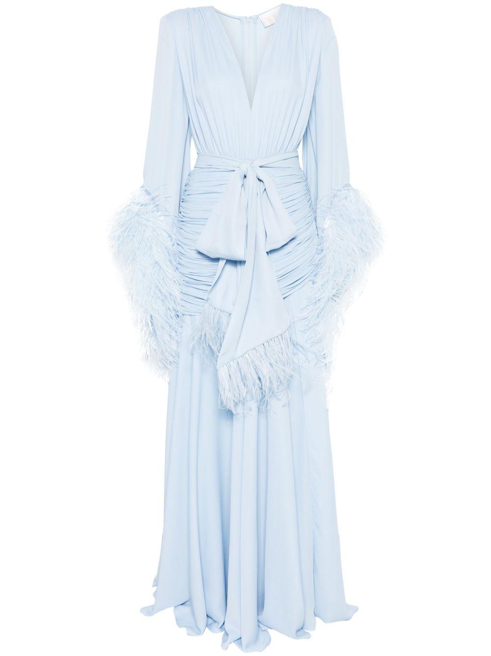 Abito Geisha gown BB22030PB POWDER BLUE BRONX AND BANCO 