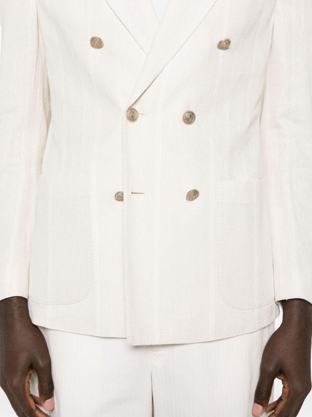 Blazer a righe K70GIAA06BOTTES0K039 02 SABBIA ELEVENTY 