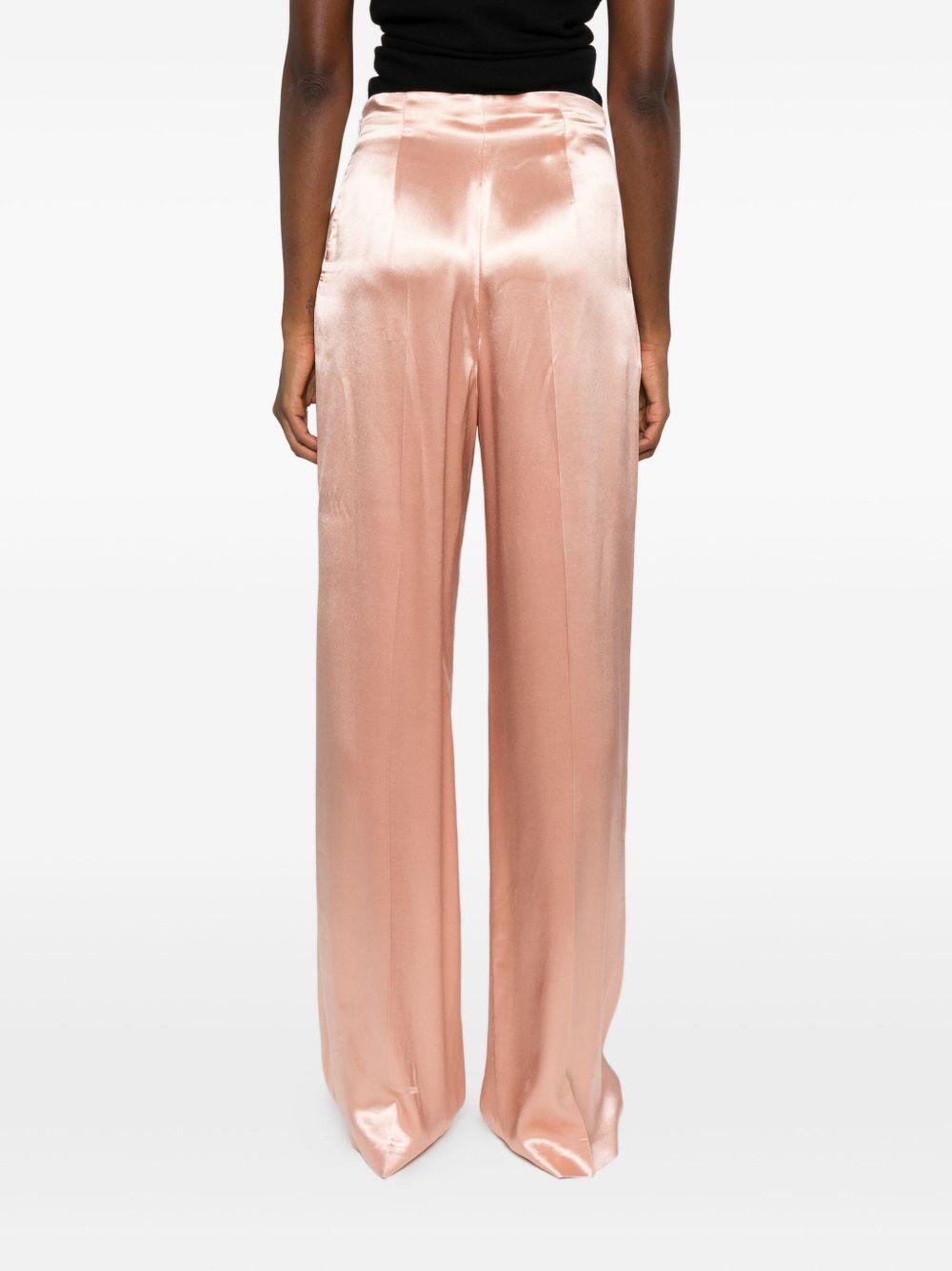 Pantaloni In Raso 252U03096627 0166 ROSA ALBERTA FERRETTI 