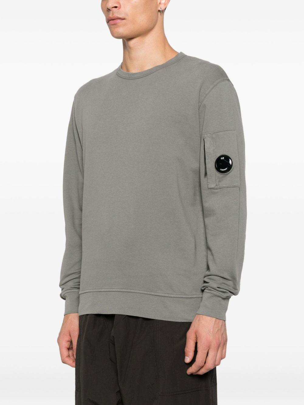 Light Fleece Crewneck Lens Sweatshirt 19CMSS711A002246G 921 GUNMETAL CP COMPANY 