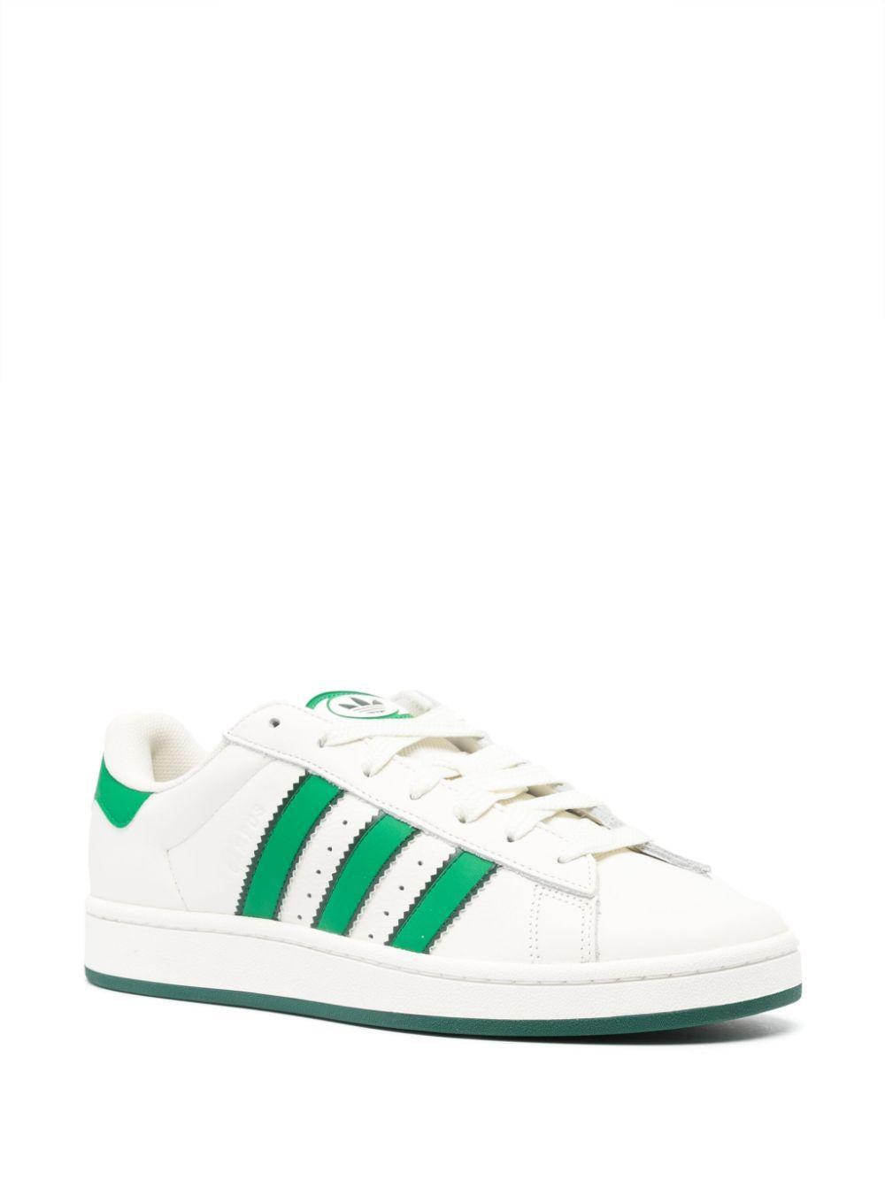 Campus 00s White IF8762 WHITE GREEN ADIDAS ORIGINALS 